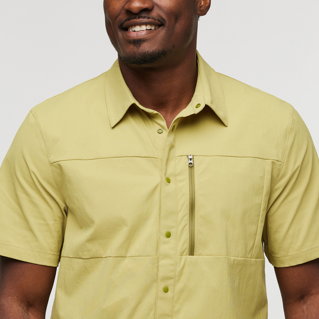 Sumaco Short-Sleeve Shirt - Men's, Lemongrass, Model Jeremy