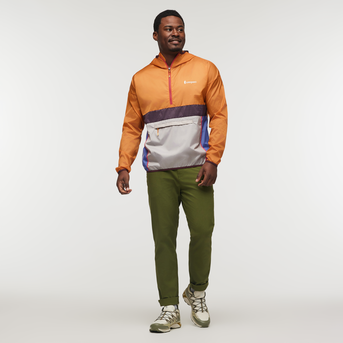 Teca Half-Zip Windbreaker - Men's, Sunrise, Model Jeremy