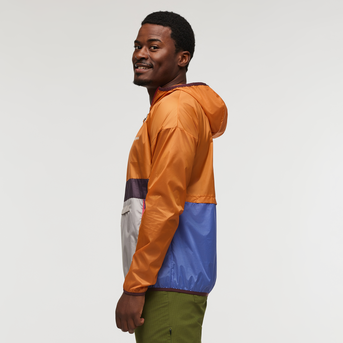 Teca Half-Zip Windbreaker - Men's, Sunrise, Model Jeremy