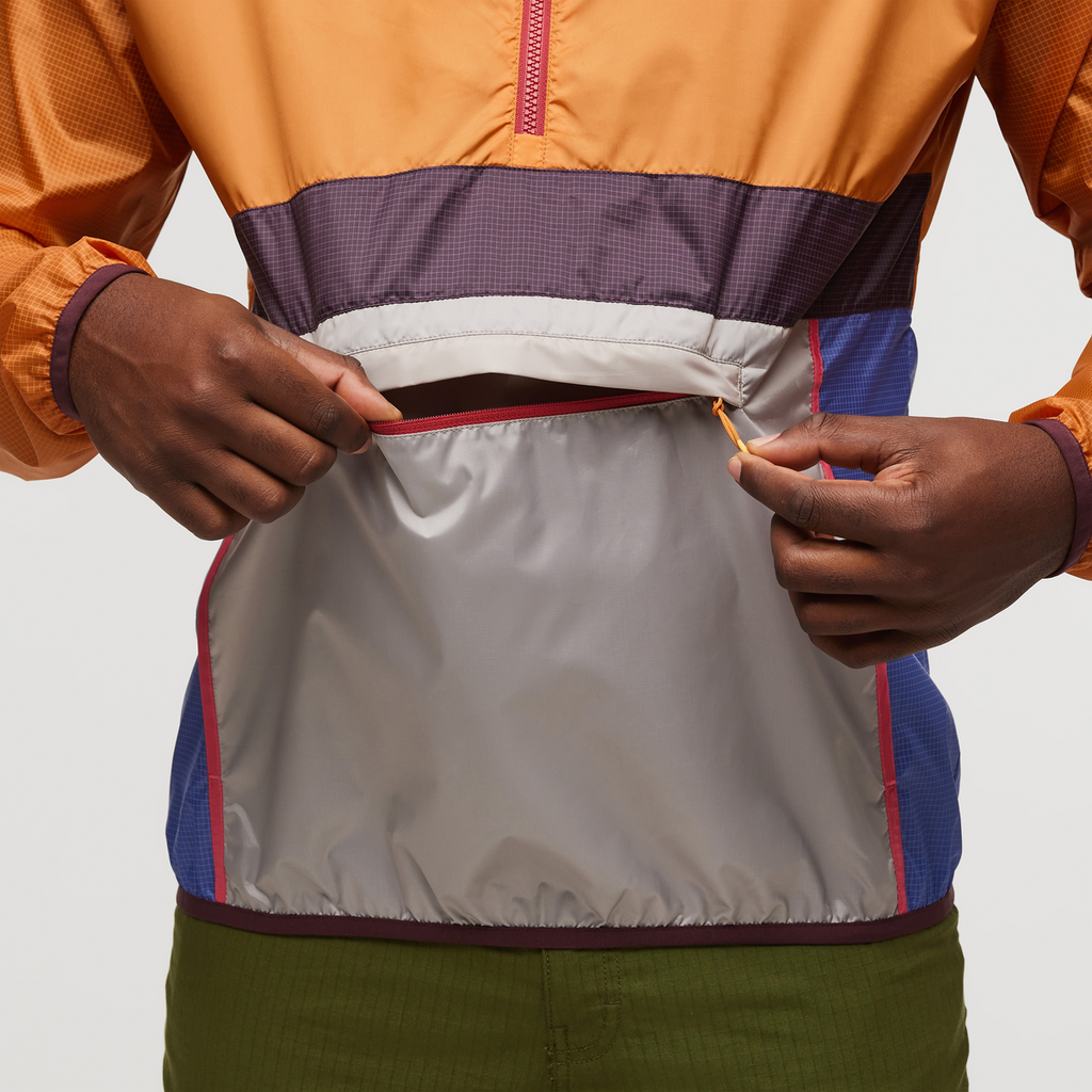 Teca Half-Zip Windbreaker - Men's, Sunrise, Model Jeremy