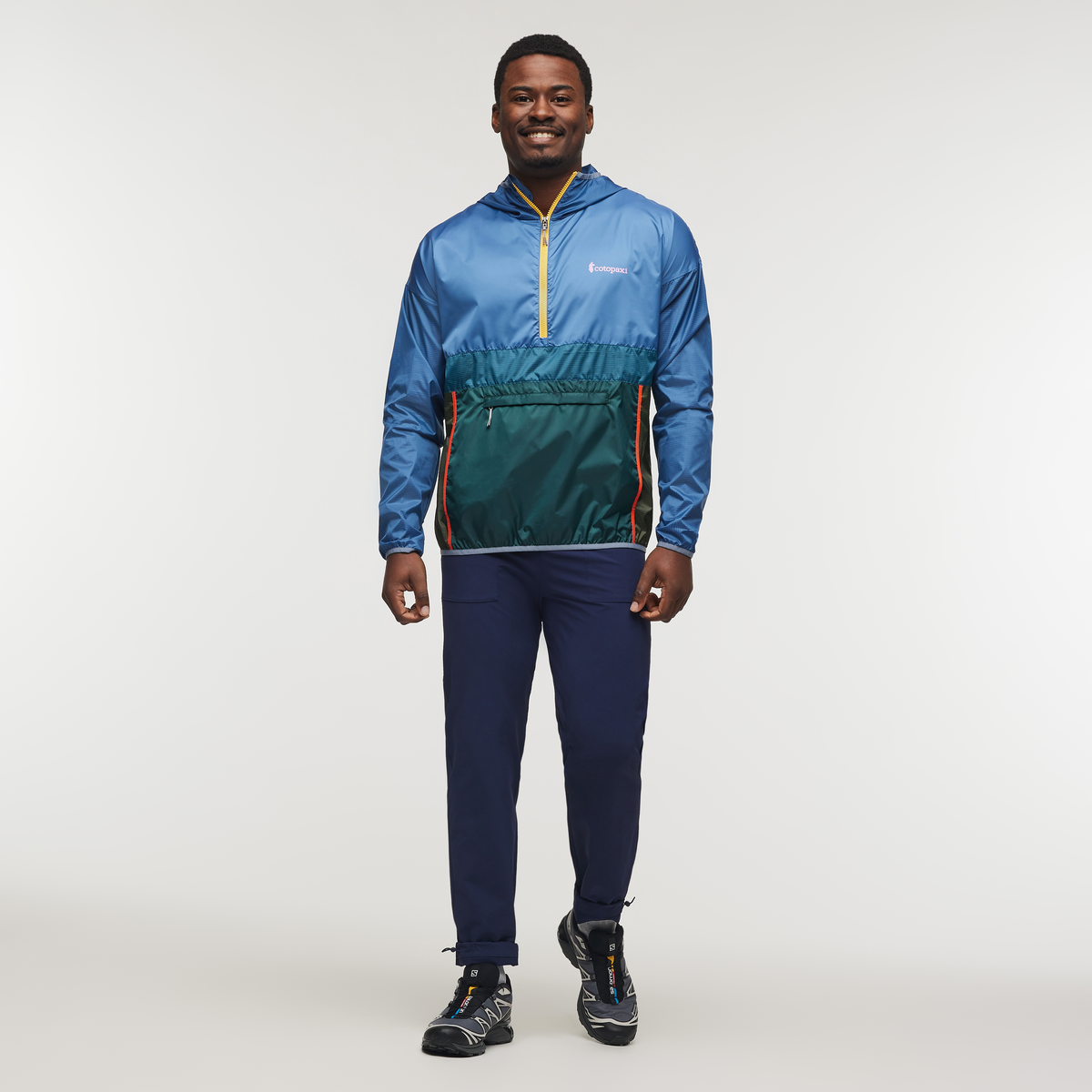 Teca Half-Zip Windbreaker - Men's, Thumbs Up, Model Jeremy