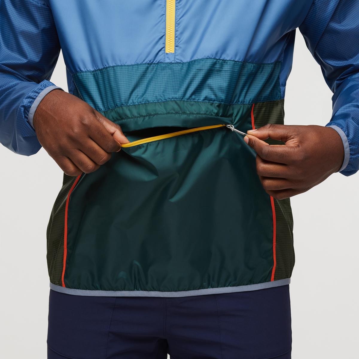 Teca Half-Zip Windbreaker - Men's, Thumbs Up, Model Jeremy