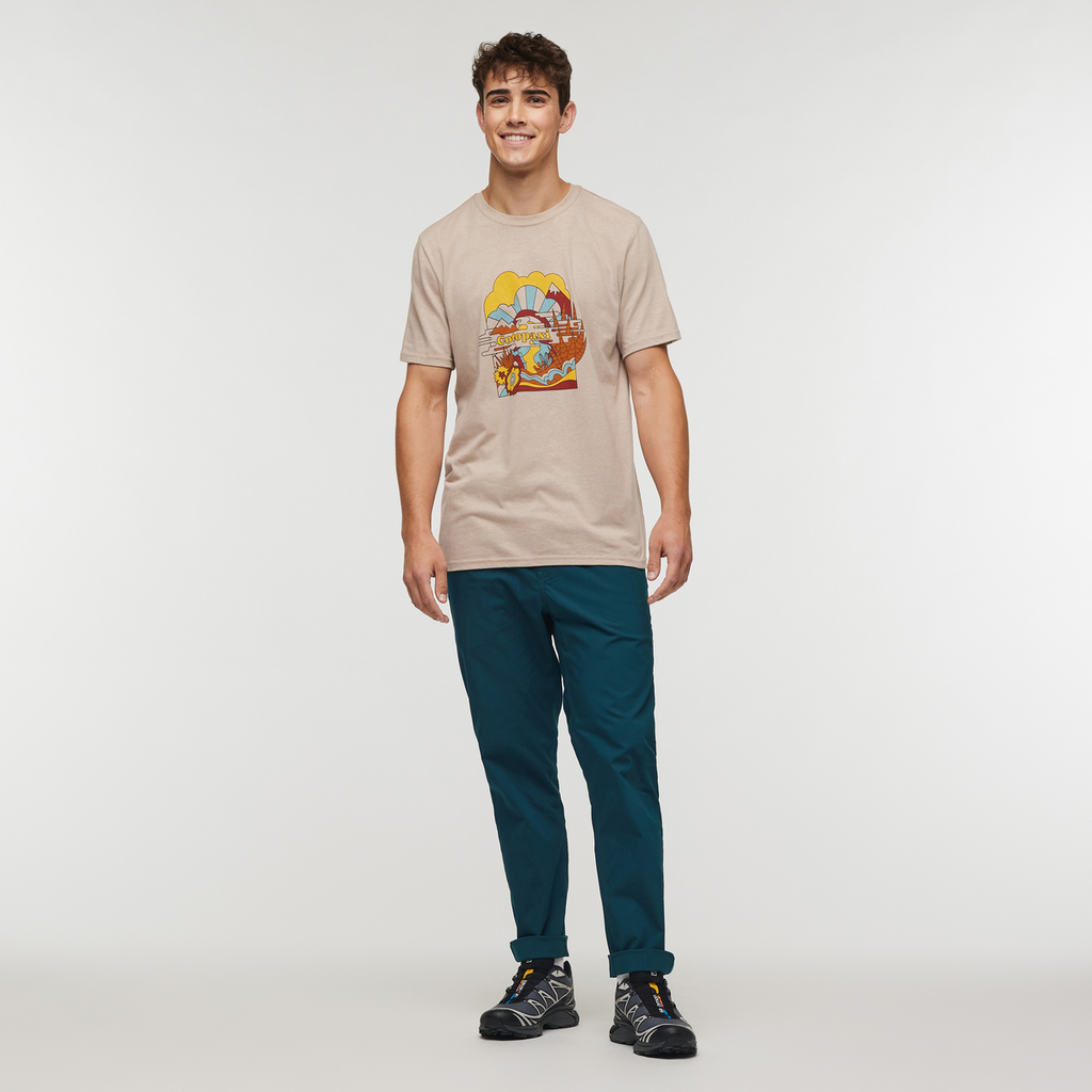 Utopia T-Shirt - Men's, Oatmeal, Model Kellan