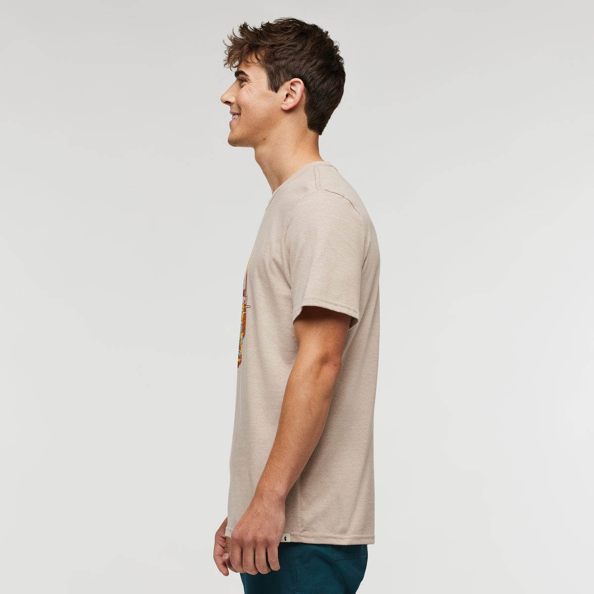 Utopia T-Shirt - Men's, Oatmeal, Model Kellan