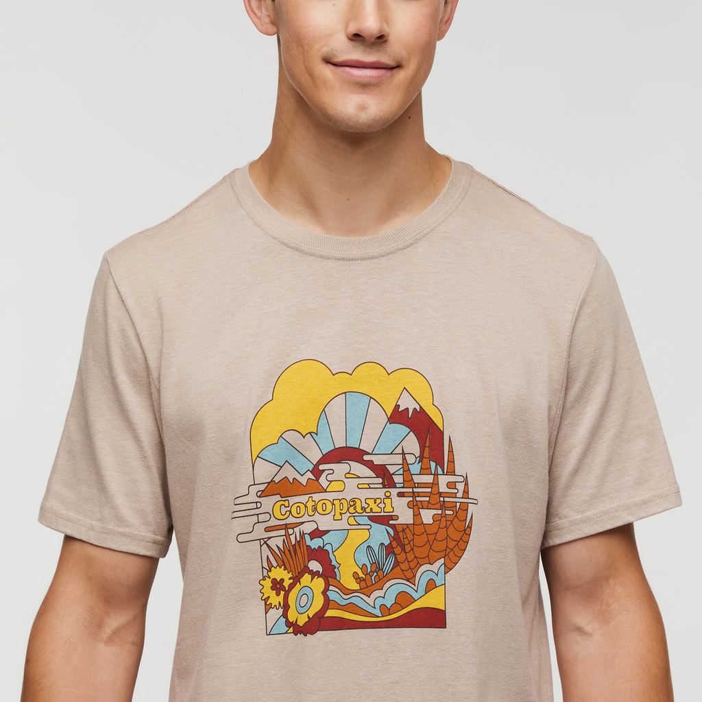Utopia T-Shirt - Men's, Oatmeal, Model Kellan