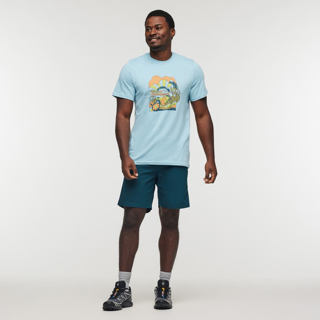 Utopia T-Shirt - Men's, Sea Spray, Model Jeremy