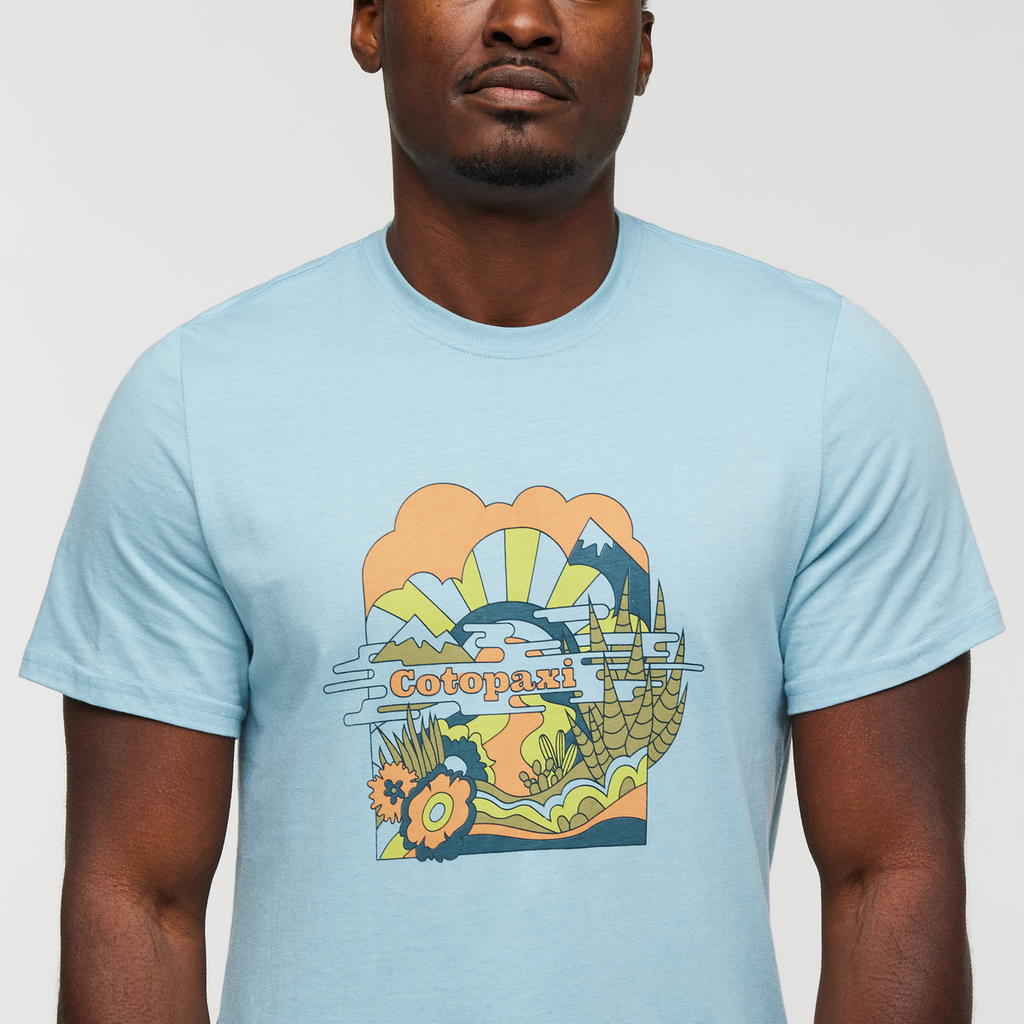 Utopia T-Shirt - Men's, Sea Spray, Model Jeremy