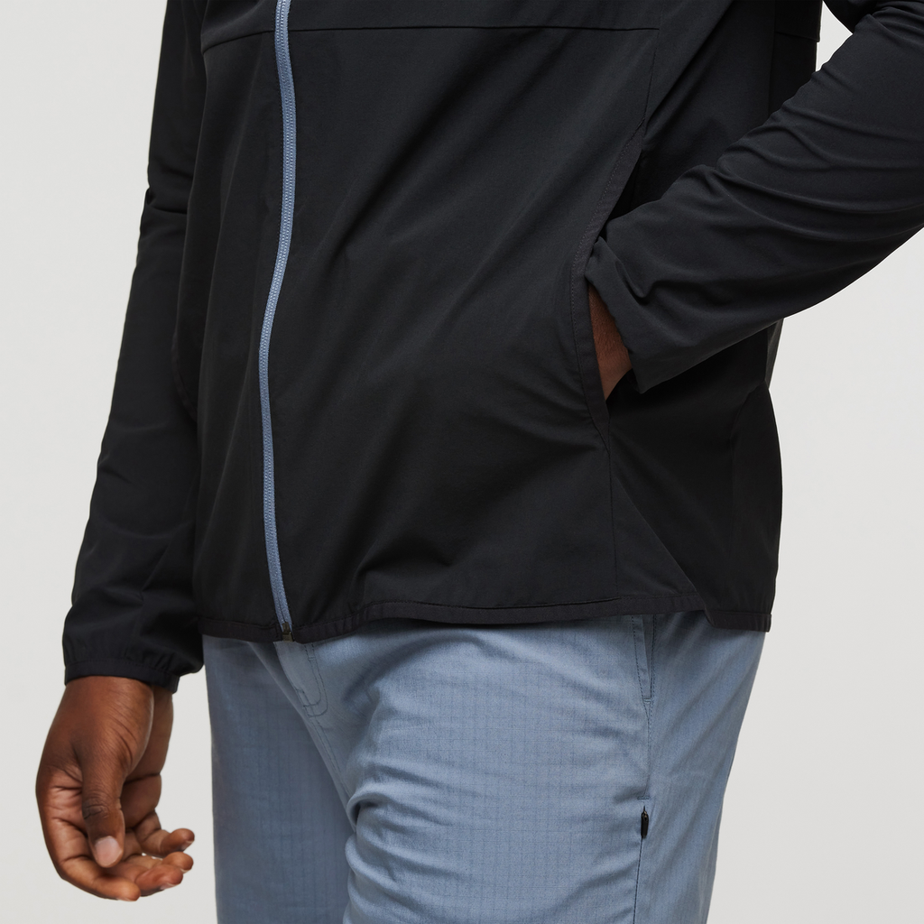 Vuelta Performance Windbreaker Jacket - Men's, Black, Model Jeremy