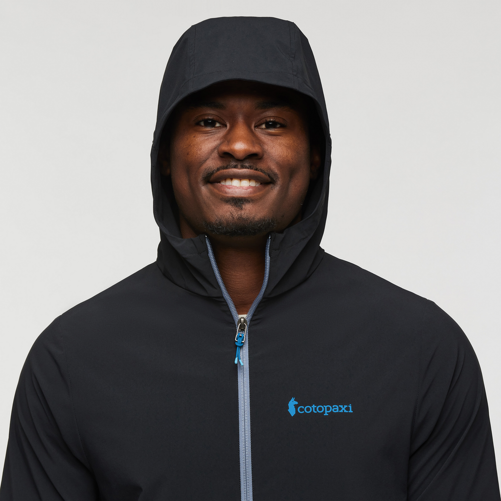 Vuelta Performance Windbreaker Jacket - Men's, Black, Model Jeremy