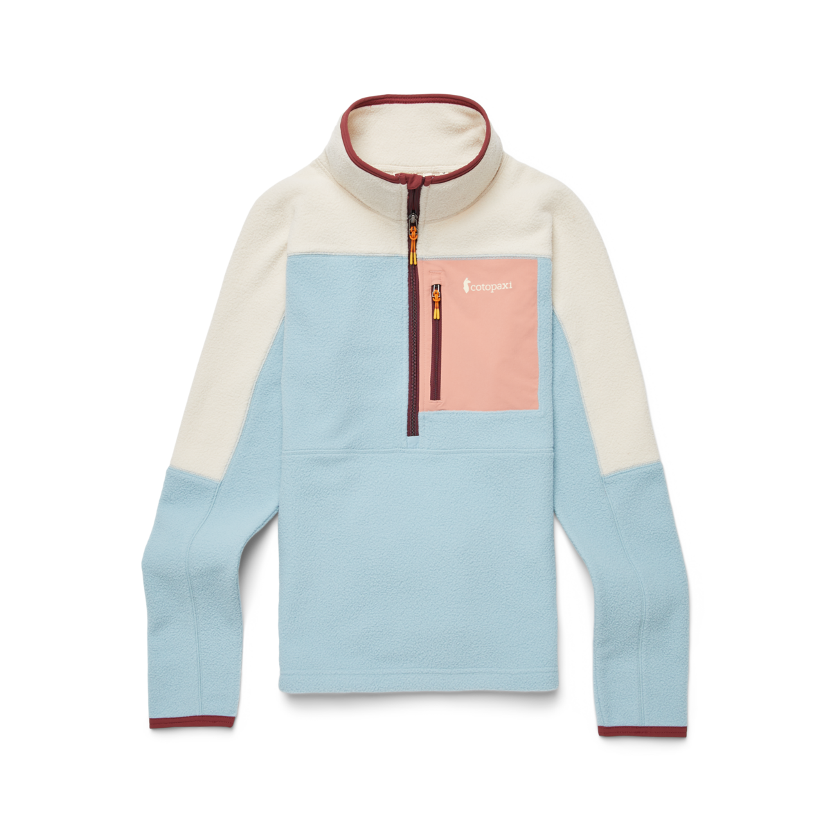 Abrazo Fleece Half-Zip Jacket - Women's, Cream/Sea Spray