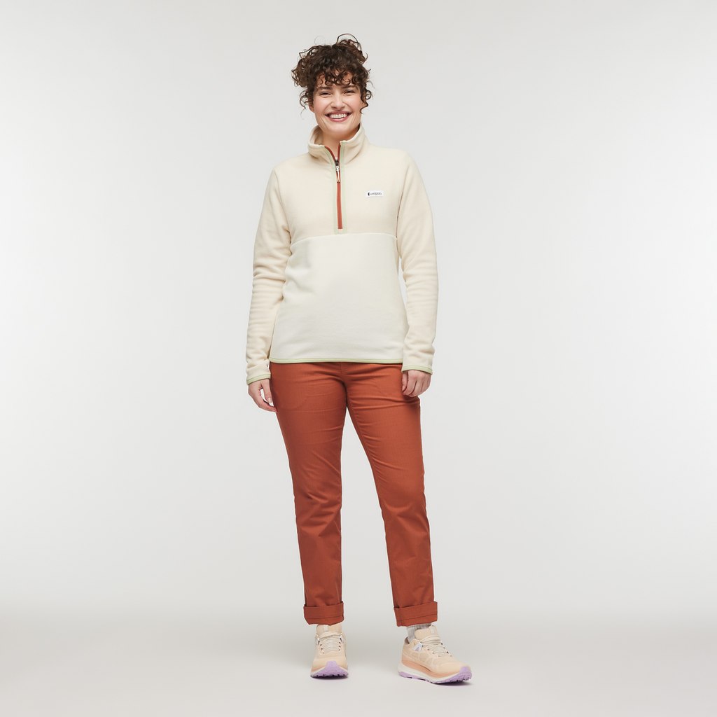 Amado Fleece Pullover - Women's, Bone/Cream, Model Courtney