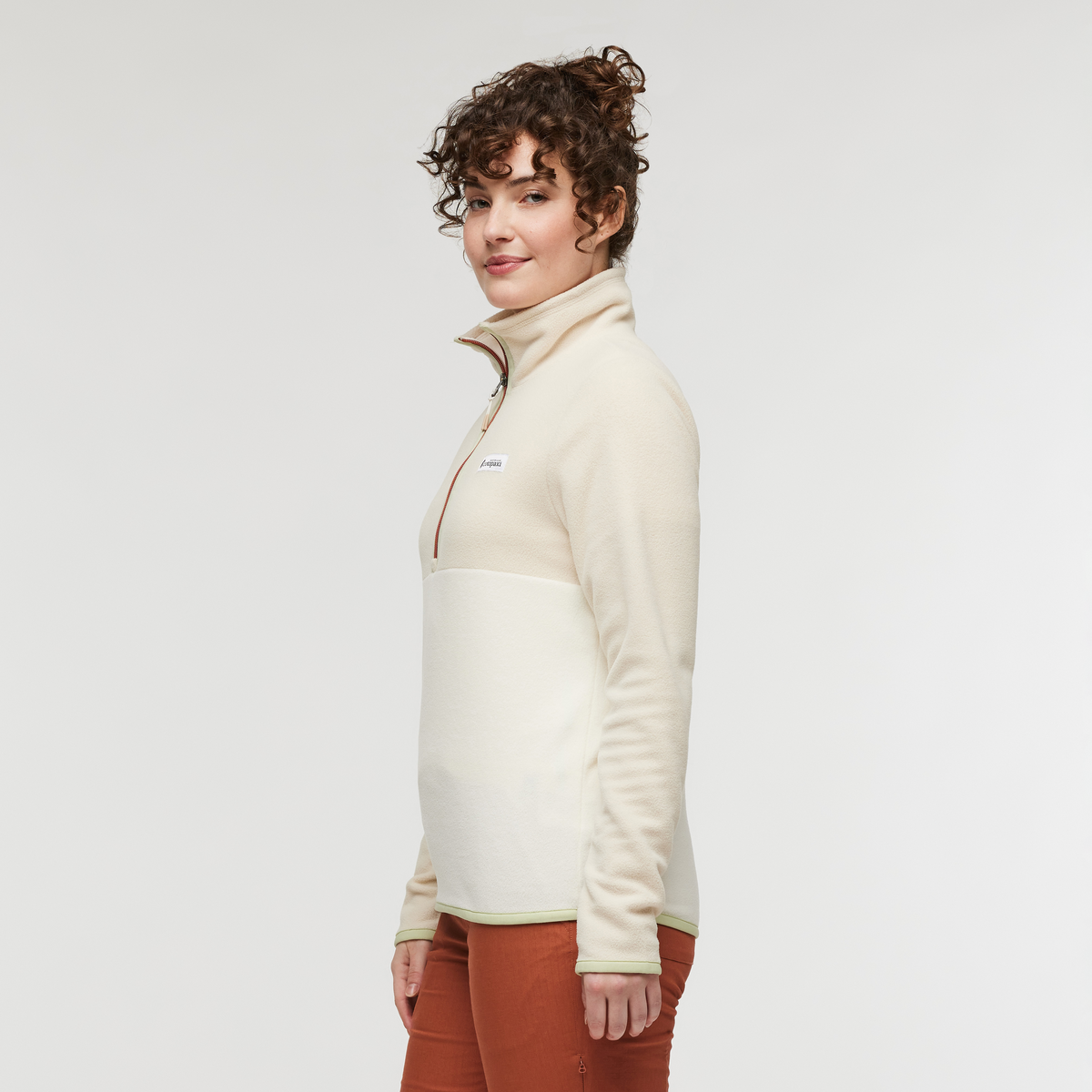 Amado Fleece Pullover - Women's, Bone/Cream, Model Courtney