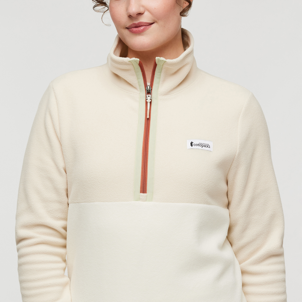 Amado Fleece Pullover - Women's, Bone/Cream, Model Courtney