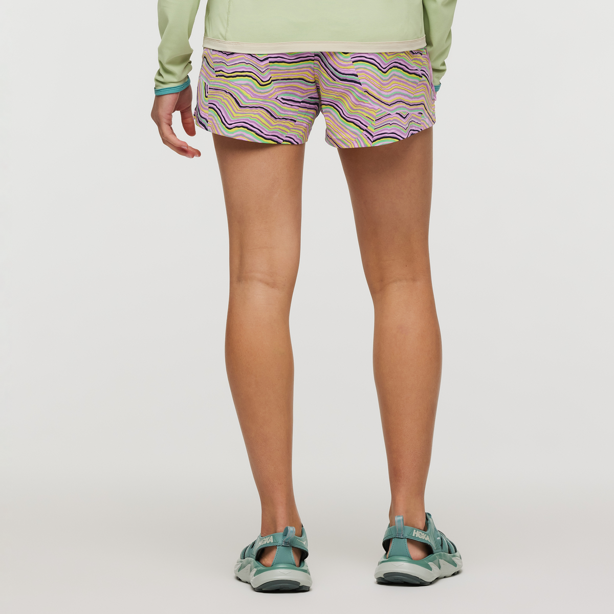 Brinco Short - Print - Women's, Lemonade/Orchid Bloom, Model London