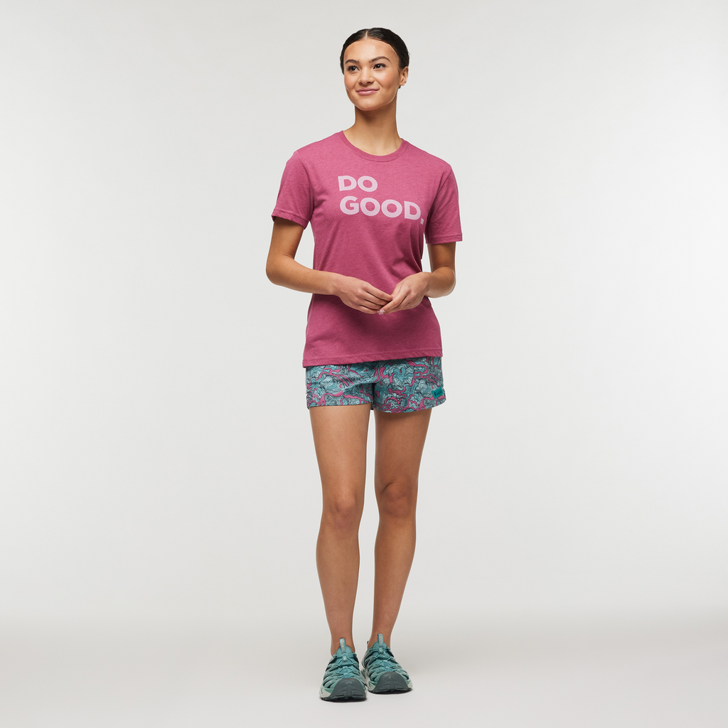 Brinco Short - Print - Women's, Sangria/Coastal, Model London