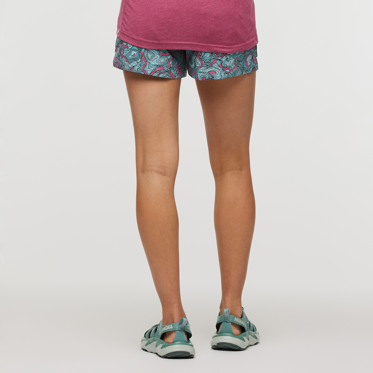 Brinco Short - Print - Women's, Sangria/Coastal, Model London
