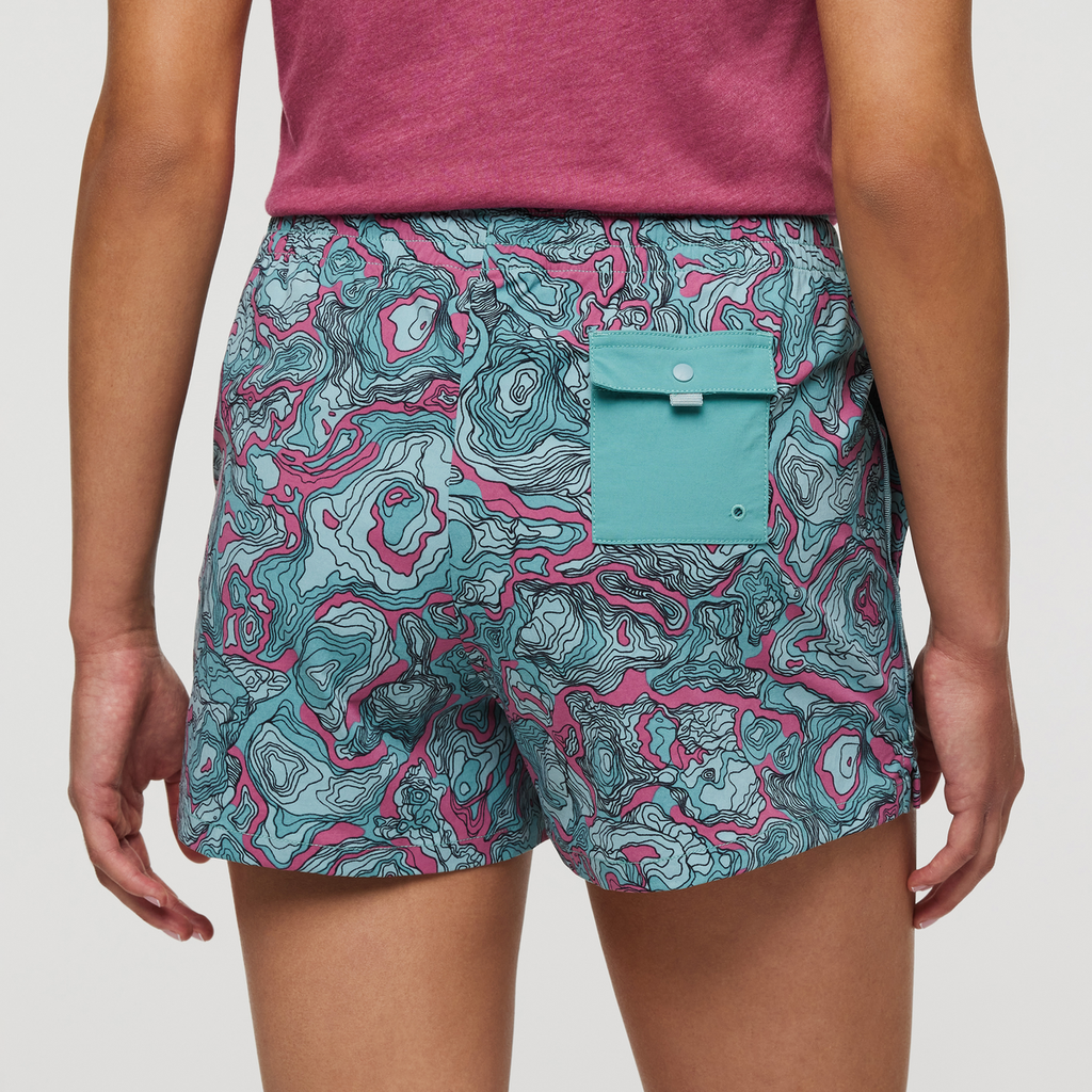 Brinco Short - Print - Women's, Sangria/Coastal, Model London