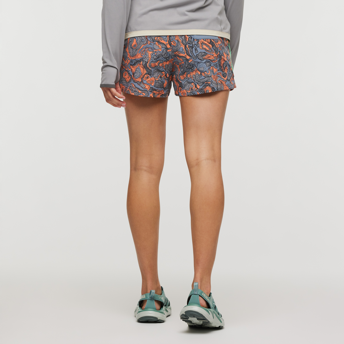 Brinco Short - Print - Women's, Tempest/Hot Punch, Model London