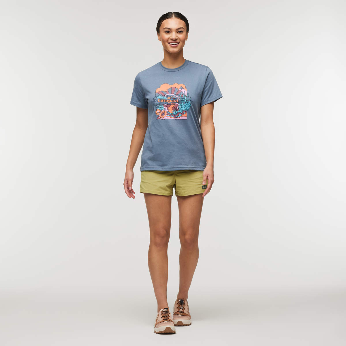 Brinco 3 Inch Short - Solid - Women's, Lemongrass, Model London
