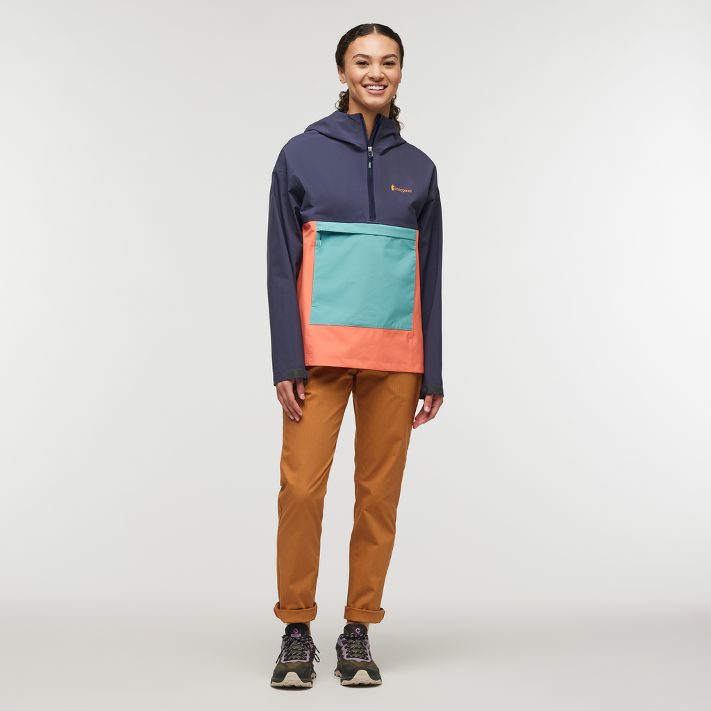 Cielo Rain Anorak - Women's, Graphite/Hot Punch, Model London