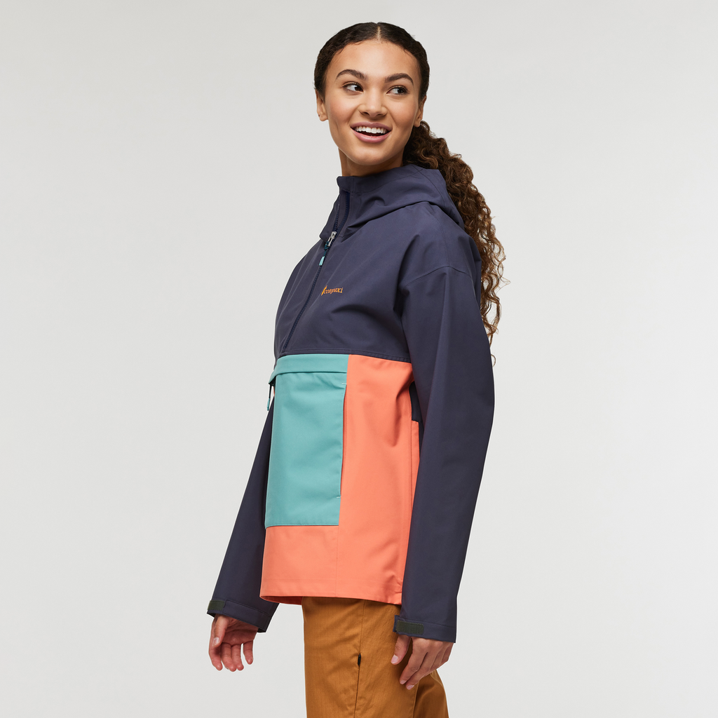 Cielo Rain Anorak - Women's, Graphite/Hot Punch, Model London