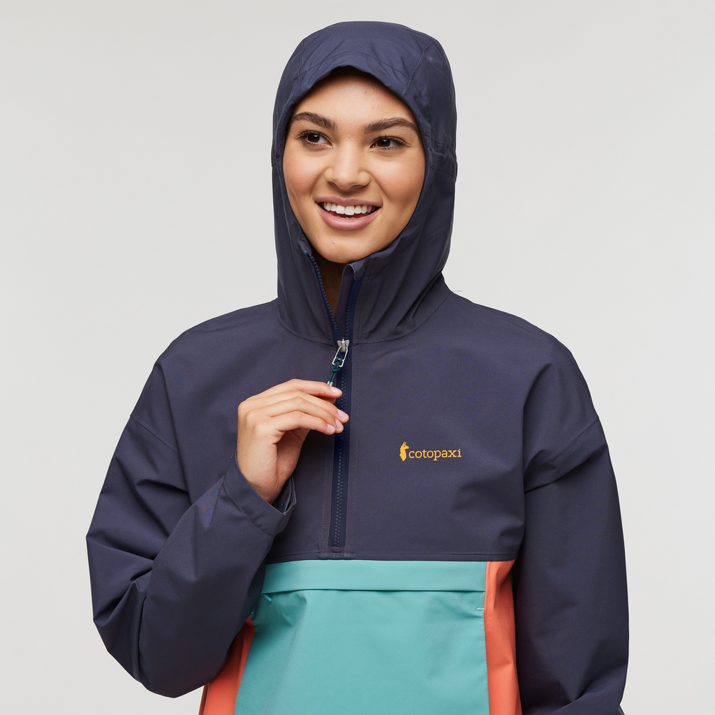 Cielo Rain Anorak - Women's, Graphite/Hot Punch, Model London