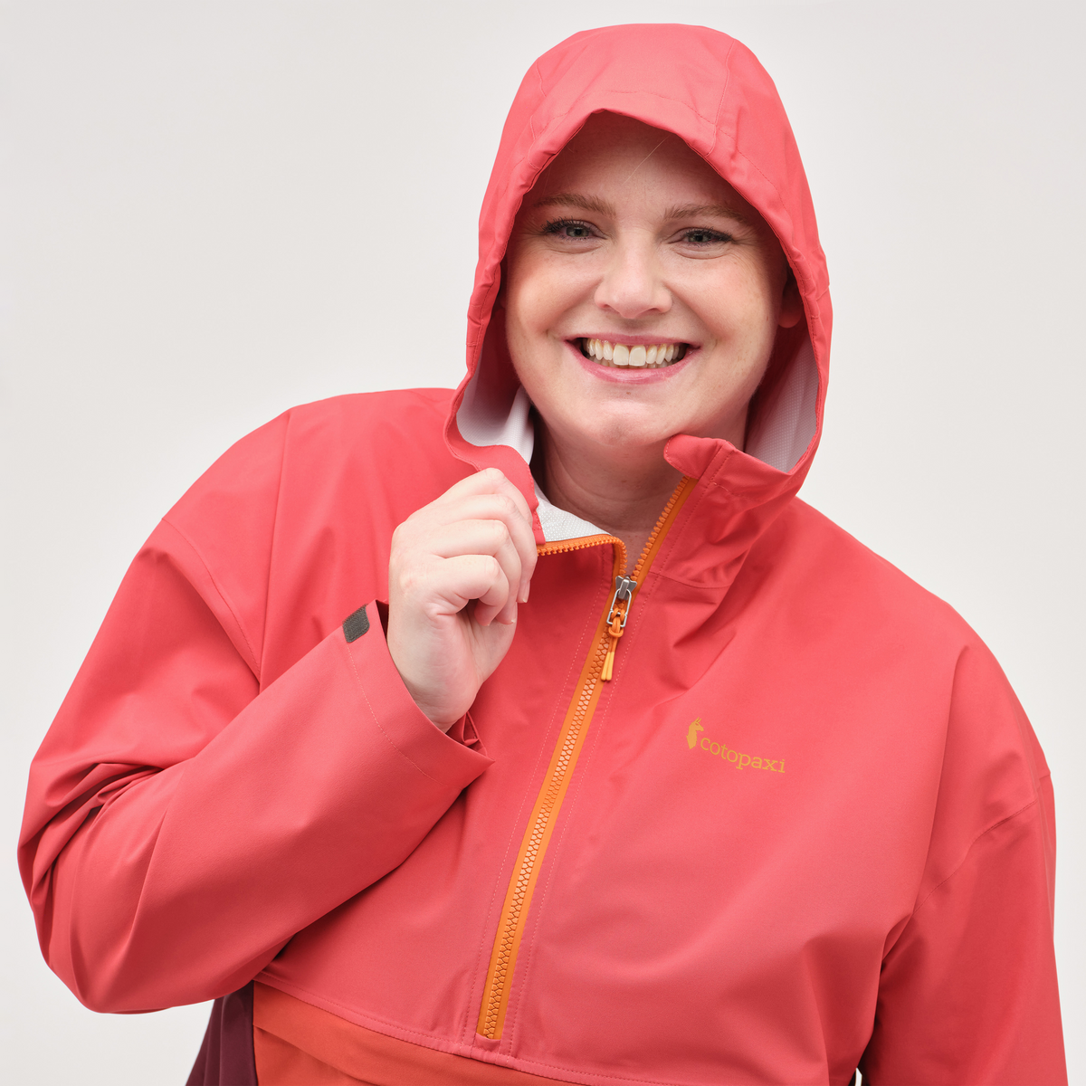 Cielo Rain Anorak - Women's, Strawberry/Wine Model Jennifer
