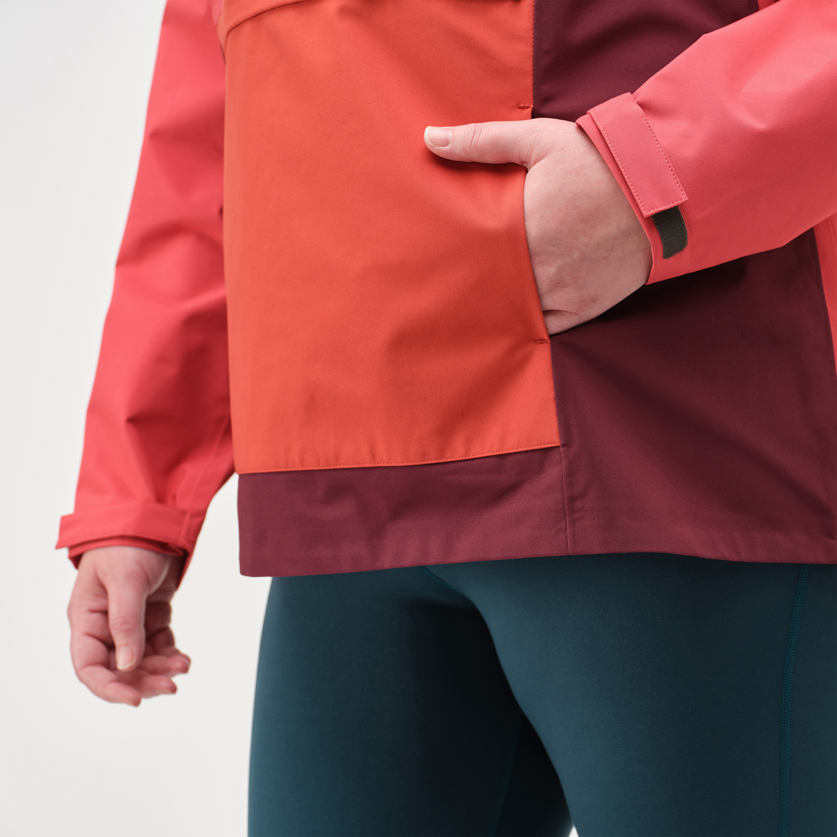Cielo Rain Anorak - Women's, Strawberry/Wine Model Jennifer