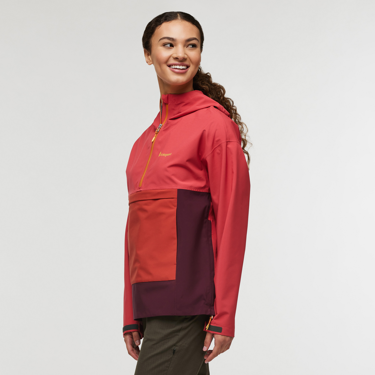 Cielo Rain Anorak - Women's, Strawberry/Wine, Model London