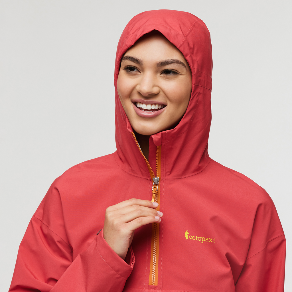 Cielo Rain Anorak - Women's, Strawberry/Wine, Model London
