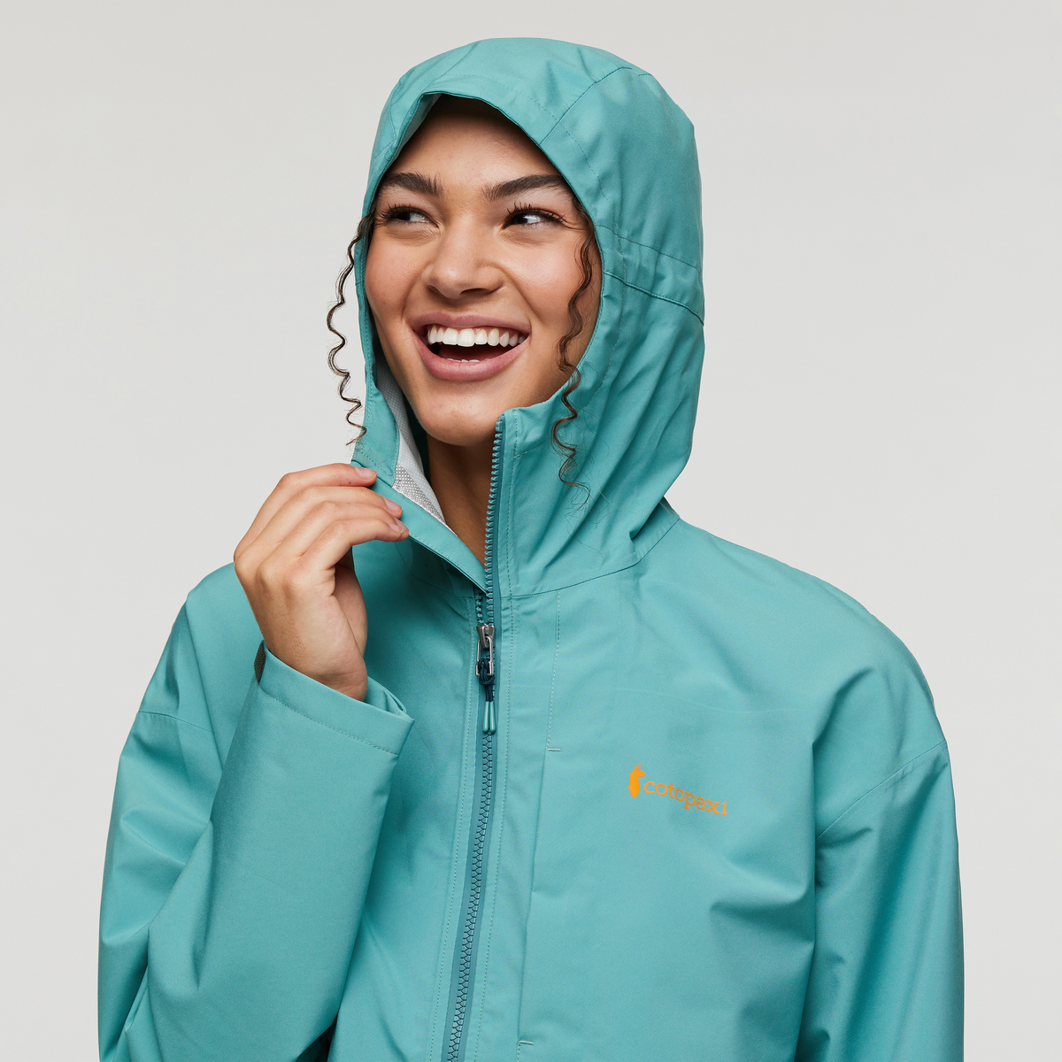 Cielo Rain Jacket - Women's, Coastal/Graphite, Model London