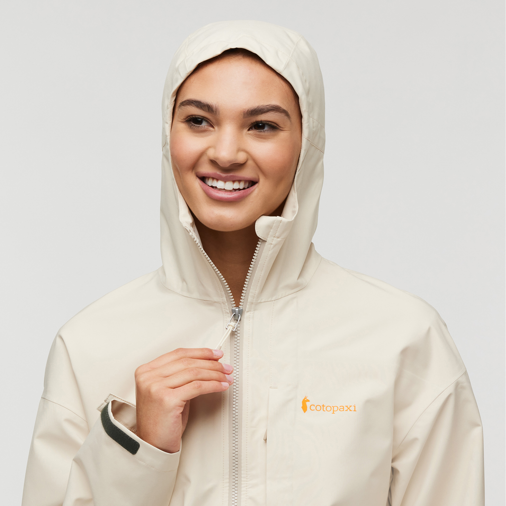 Cielo Rain Jacket - Women's, Cotopaxi Cream, Model London