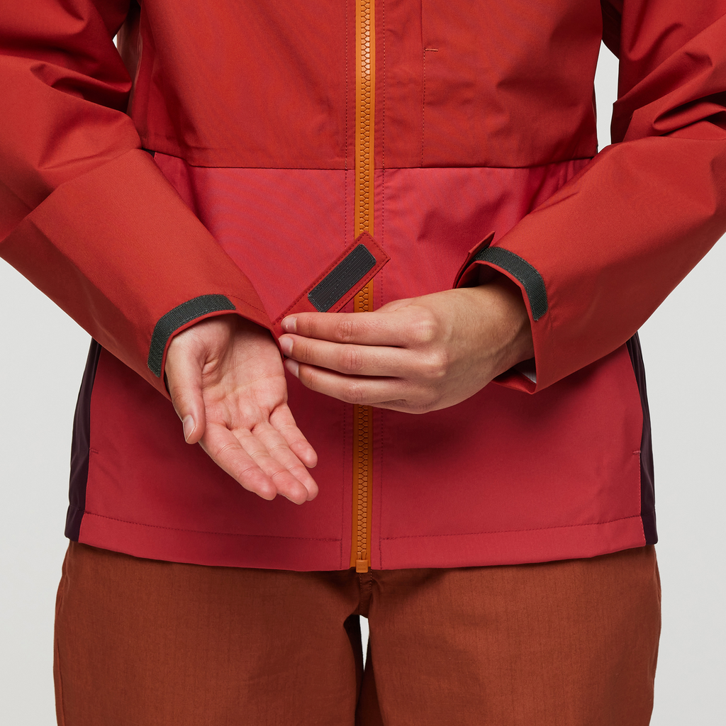 Cielo Rain Jacket - Women's, Magma/Strawberry, Model London