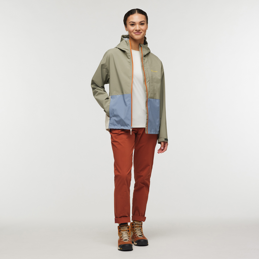 Cielo Rain Jacket - Women's, Stone/Tempest, Model London