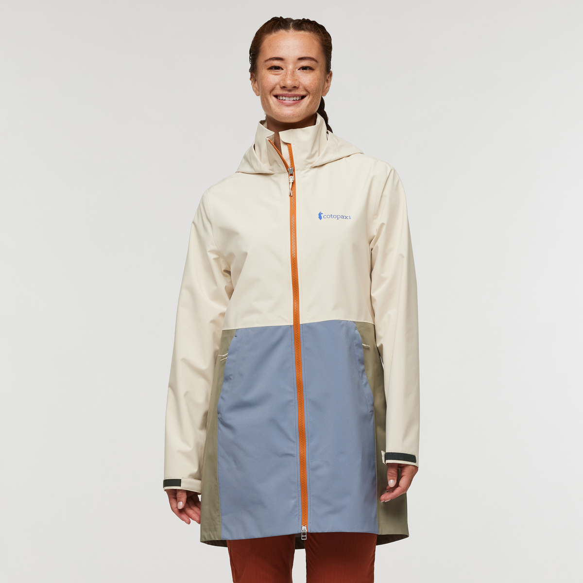 Cielo Rain Trench - Women's, Cream/Tempest, Model Aya