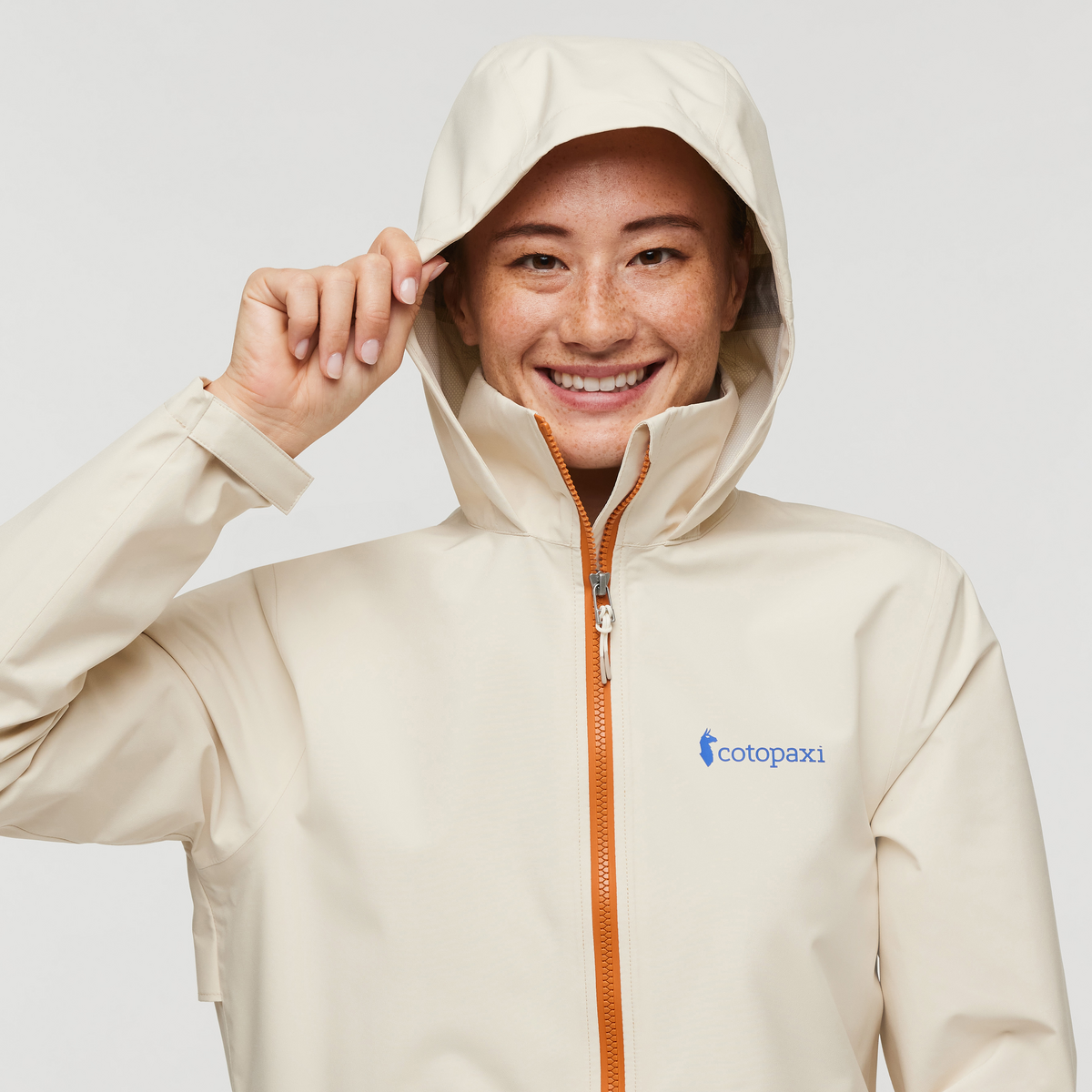 Cielo Rain Trench - Women's, Cream/Tempest, Model Aya