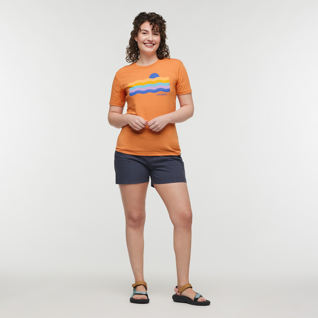 Disco Wave T-Shirt - Women's, Tamarindo, Model Courtney