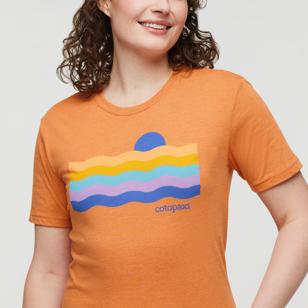 Disco Wave T-Shirt - Women's, Tamarindo, Model Courtney