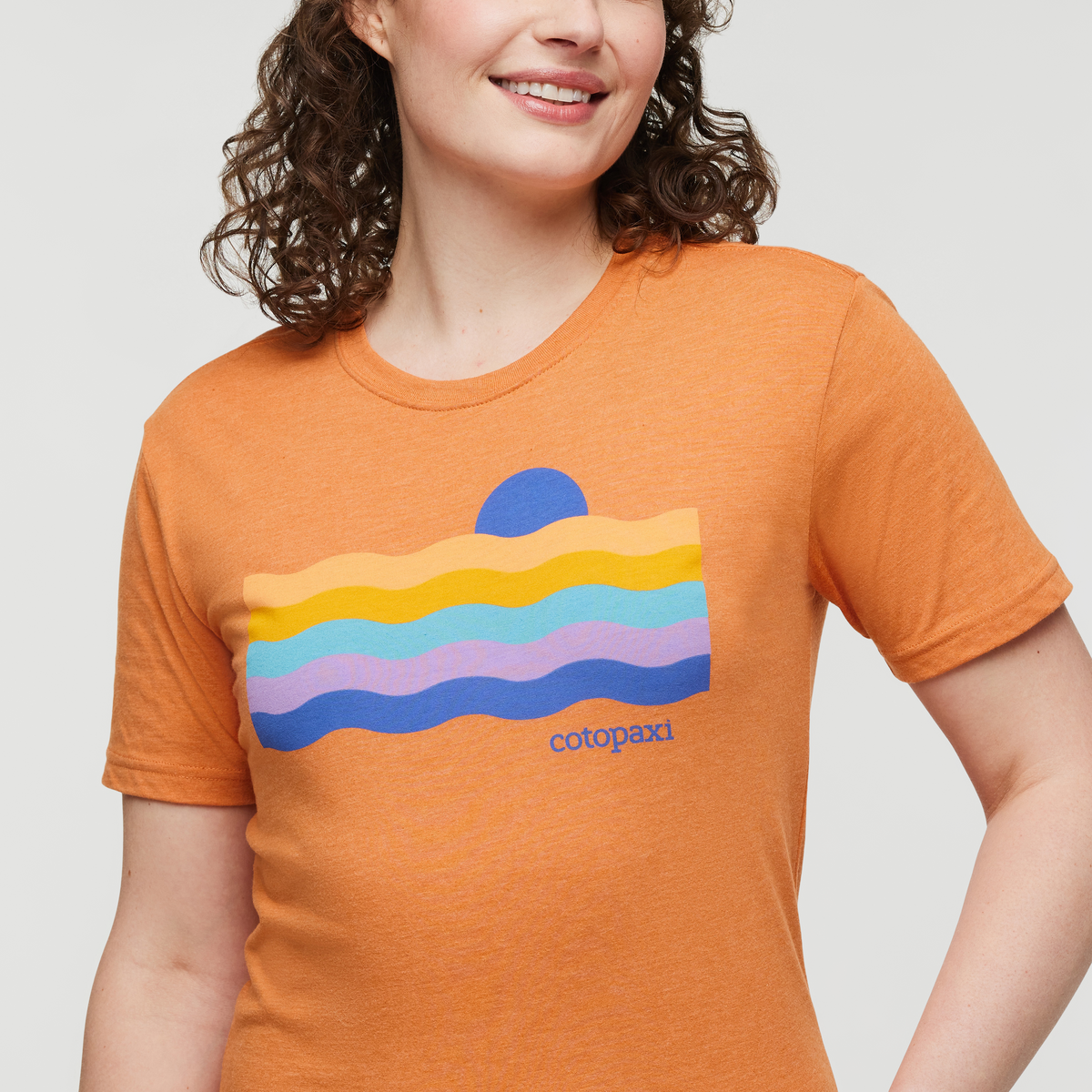 Disco Wave T-Shirt - Women's, Tamarindo, Model Courtney
