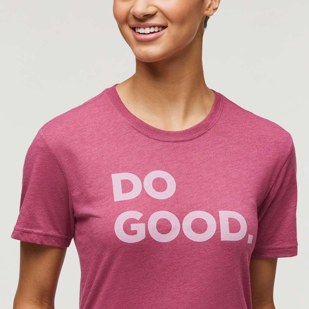Do Good T-Shirt - Women's, Sangria, Model London