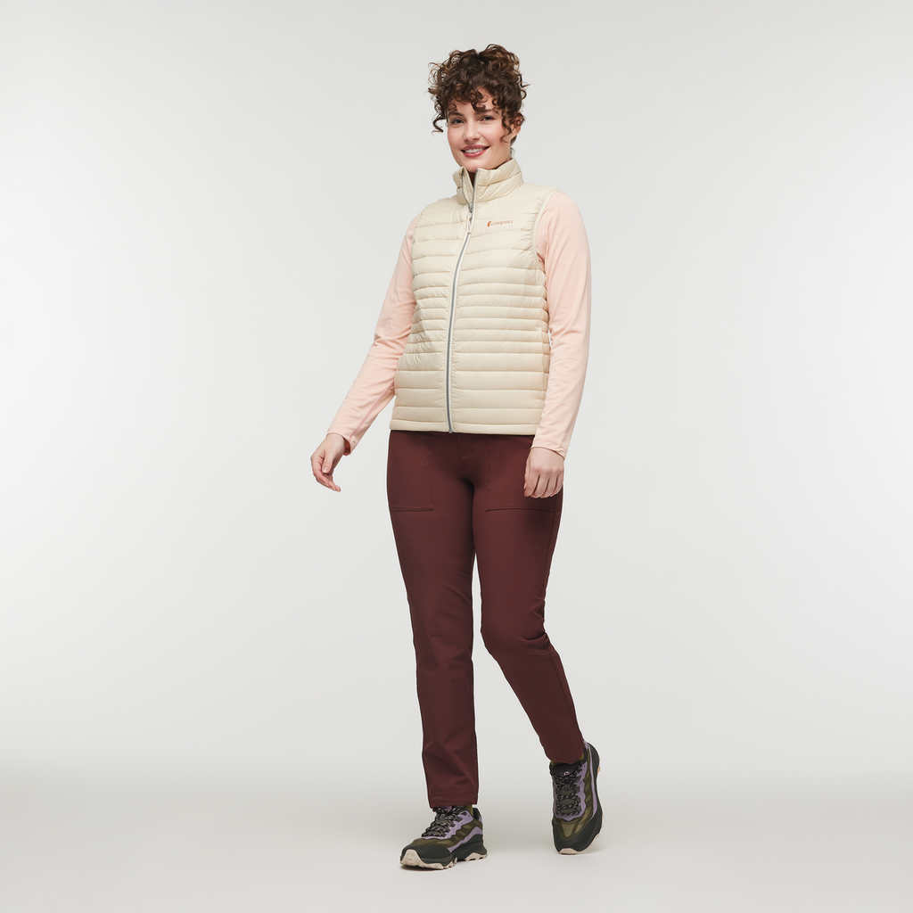 Fuego Down Vest - Women's, Cream, Model Courtney