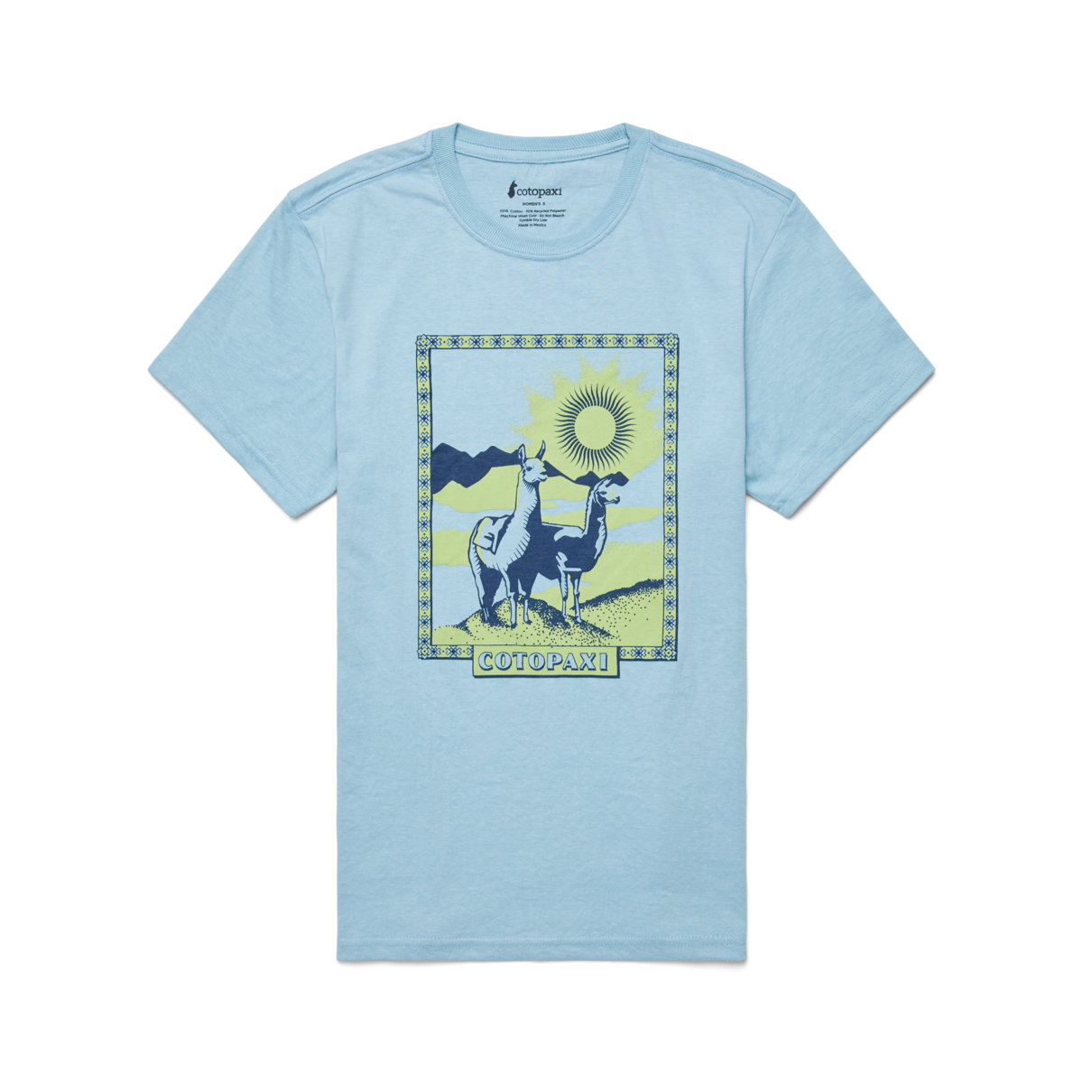 Llama Greetings T-Shirt - Women's, Sea Spray