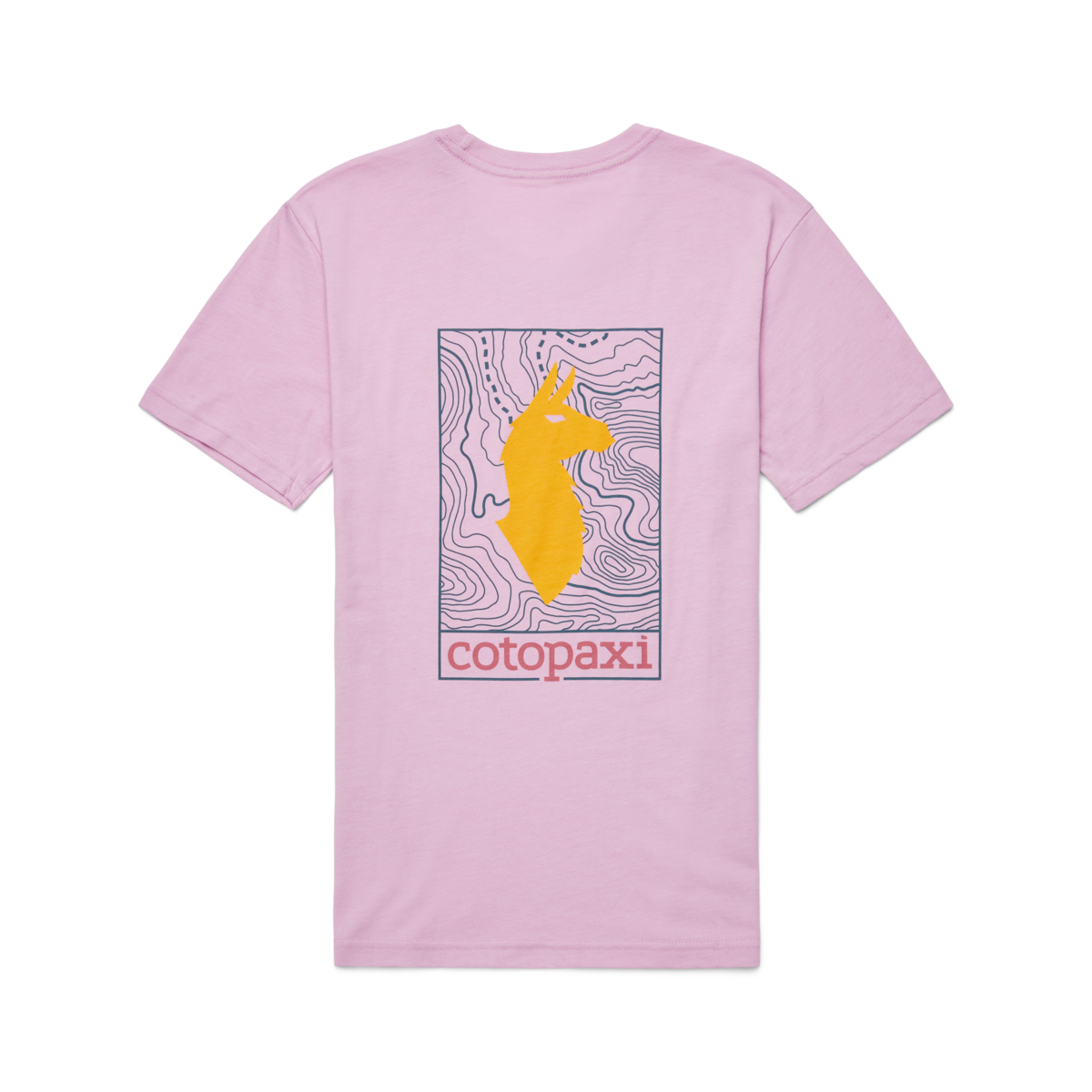 Llama Map T-Shirt - Women's, Orchid Bloom