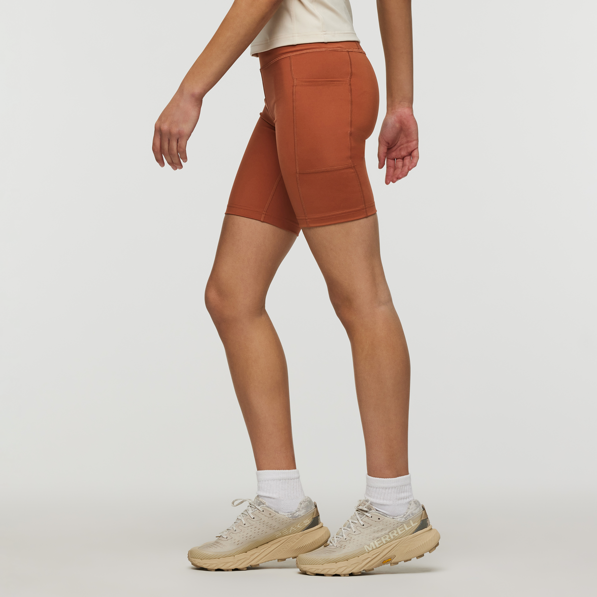 Muevo Bike Short - Women's, Faded Brick, Model London