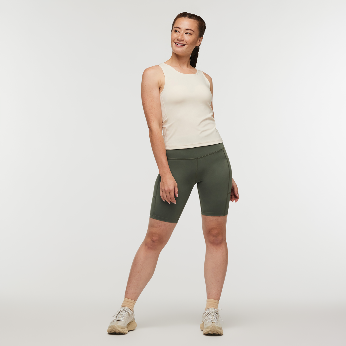 Muevo Bike Short - Women's, Fatigue, Model Aya