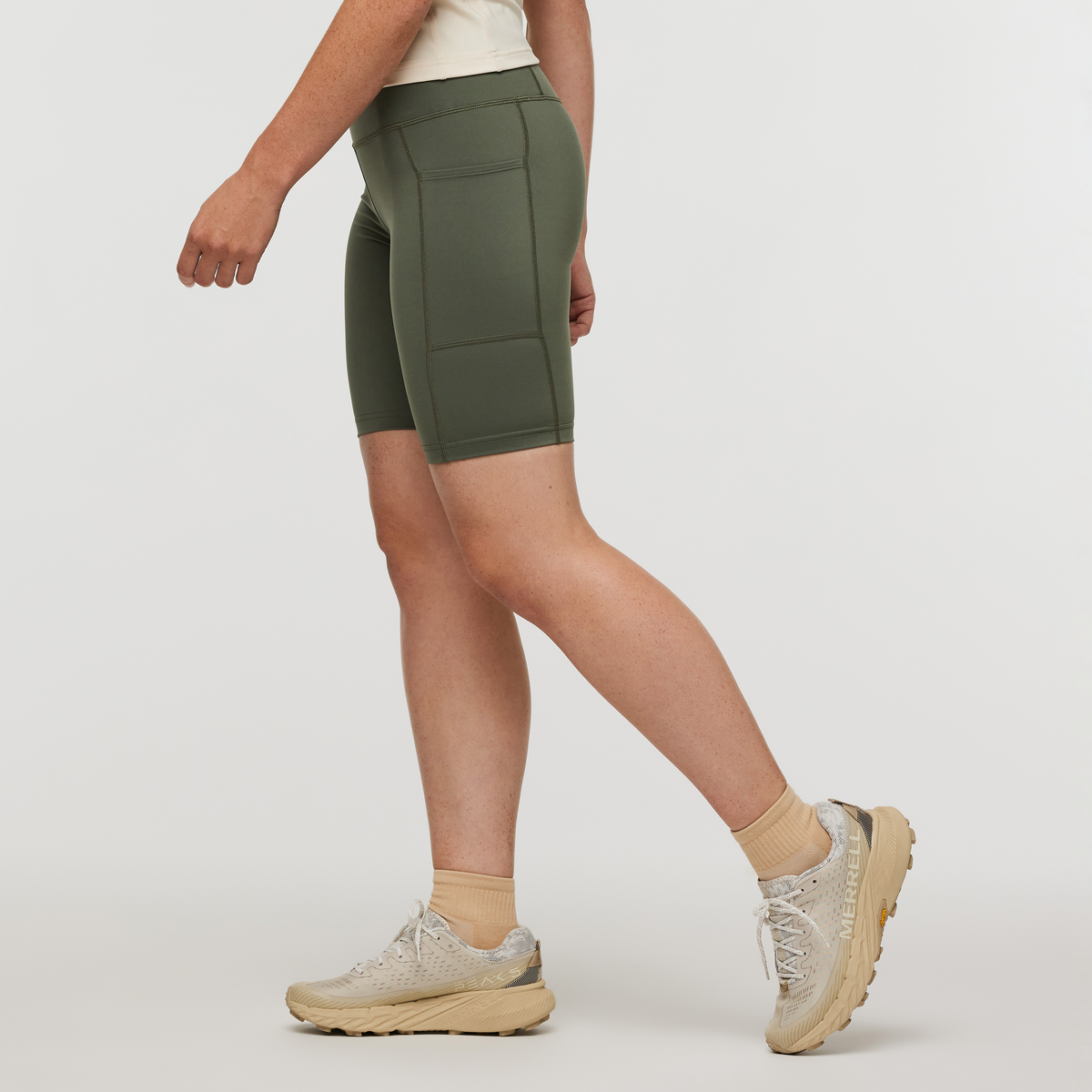 Muevo Bike Short - Women's, Fatigue, Model Aya