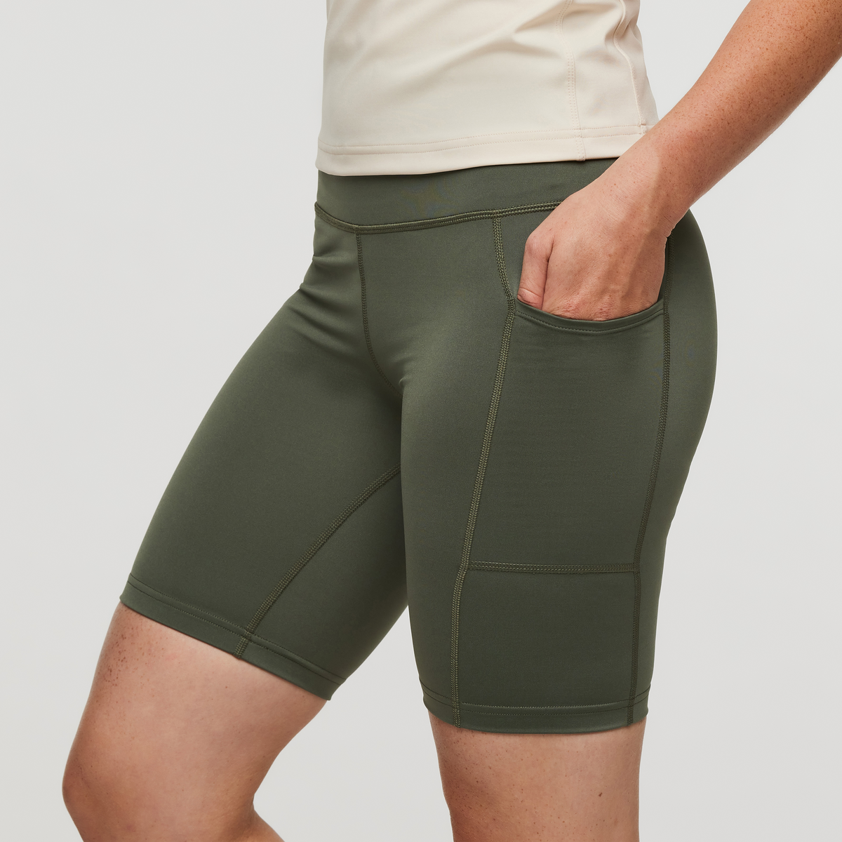Muevo Bike Short - Women's, Fatigue, Model Aya