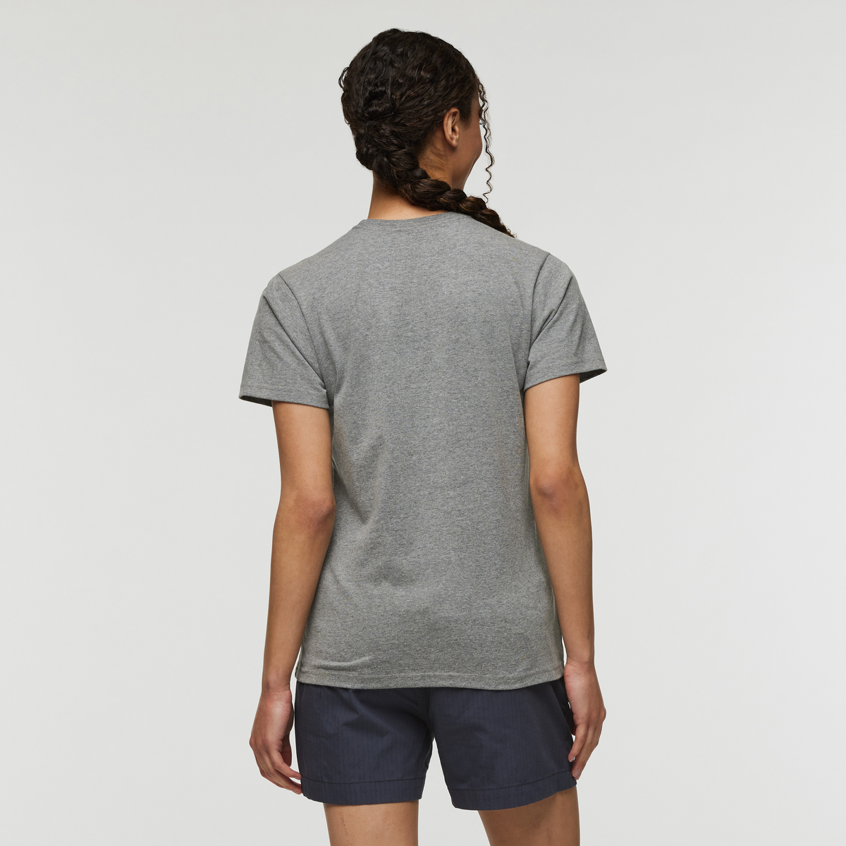 Pompones Do Good T-Shirt - Women's, Heather Grey, Model London