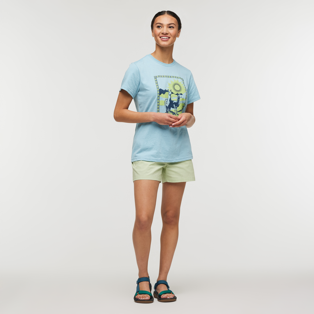 Salto Ripstop Short - Women's, Green Tea, Model London