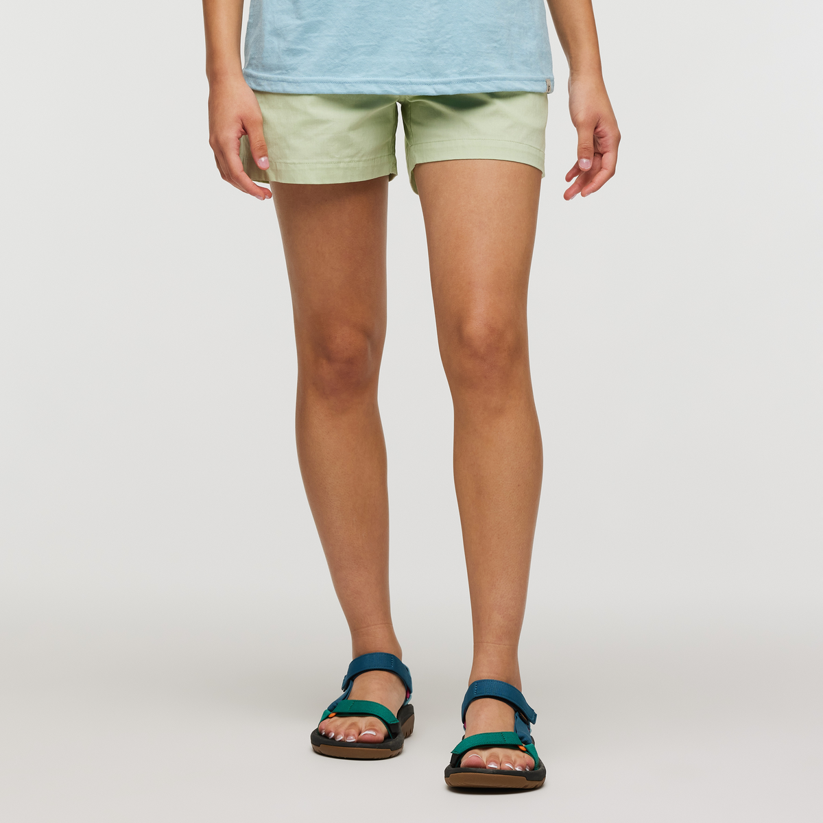 Salto Ripstop Short - Women's, Green Tea, Model London